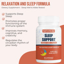 3 In 1 Sleep Aids For Adults Extra Strength, Extend Release Melatonin 5 Mg, L Theanine 250 Mg, Gaba 250 Mg, Relaxation And Sleep Supplement, 60 Capsules