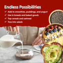 Barlean'S Organic Digestive Seed Blend Fiber Supplement With Whole Chia, Ground Flax And Pumpkin Seeds, Quinoa, And Coconut, Rich In Omega 3 And Dietary Fiber, 12 Oz