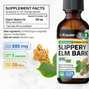 Bio Krauter Slippery Elm Bark Drops - Ulmus Rubra Slippery Elm For Women And Men - Respiratory & Digestive Support - Vegan, Alcohol & Sugar Free Extract - 4 Fl.Oz