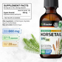 Bio Krauter Horsetail Tincture - Horsetail Herb For Hair Support - Pure Ingredients - Alcohol And Sugar Free Vegan Drops 2 Fl.Oz