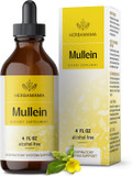 Herbamama Mullein Drops For Lungs - Vegan Mullein Leaf Extract For Lungs Cleanse Support - Non-Gmo, Alcohol & Sugar-Free Respiratory Supplement, 28-Day Supply