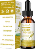 Mullein Drops For Lungs-Lung Detox For Smokers-5-In-1 Herbal Extract Liquid-Mullein Leaf-Lung Cleanse-Respiratory Health Support-Non-Gmo, Vegetarian-2 Fl Oz