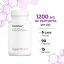 Supersmart - Peptidyss 1200Mg Per Day (Patented & High Potency) - Fish Protein Hydrolysate Supplement - Peptides & Amino Acids Complex | Non-Gmo & Gluten Free - 90 Vegetarian Capsules