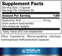 Douglas Laboratories Hyaluronic Acid | 70 Mg Hyaluronic Acid For Joint And Skin Health | 60 Capsules