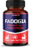 Fadogia Agrestis Supplement With Turkesterone Tongkat Ali Maca Root Panax Ginseng Vit D3 - Male Energy, Strength And Memory Support