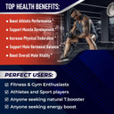 Fadogia Agrestis Supplement With Turkesterone Tongkat Ali Maca Root Panax Ginseng Vit D3 - Male Energy, Strength And Memory Support