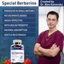 Berberine 1000Mg Supplement Complex With Inulin Prebiotic - Each Capsule Contains Berberine 500Mg - Doctor Formulated Supplements For High Absorption