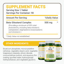 Beta Sitosterol - 500Mg Tablets - Non-Gmo - Support Prostate And Healthy Cholesterol Levels - Phytosterols Complex - Natural Plant Sterols And Stanols