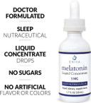 Eniva Health Melatonin Drops | 3 Mg | Max Strength Sleep Aid Liquid Drops, Fast Acting Natural Sleep Support, Wake Rested, Fall Asleep Faster, Vegan, Gluten Free, Nongmo, Natural Flavor - 50 Servings