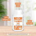 Supersmart - Taurine Supplement 2000Mg Per Day (High Strength) - Amino Acid - Sport Nutrition | Non-Gmo & Gluten Free - 100 Tablets