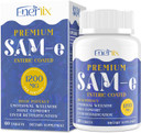1200 Mg Sam E Supplement For Brain, Mood, Joint, And Liver, High Absorption Sam-E (S-Adenosyl-L-Methionine) With Coq10, 5-Htp, Enteric Coated 60 Tablets, Vegan