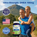 Dhea 100Mg Supplement  200 Capsules  High Potency Dehydroepiandrosterone For Men And Women  Max Strength Pills For Brain Health, Energy, And Immune Function  Formulated In Usa, Third-Party Tested