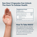 Hpn Supplements Nad3 Nad+ Booster | Extra Value Size 4 Month Supply | Clinically Proven & Independently Tested - Metabolic Repair | 312 Mg Per Serving - 240 Capsules