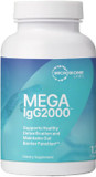 Microbiome Labs Mega Igg2000 Capsules - Dairy Free Bovine Colostrum Supplement Alternative - Immunoglobulin Supplement From Bovine Serum To Support Digestive Health (120 Capsules)