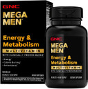 Gnc Mega Men Multivitamin Caplets, Clinically Proven To Feel Better, Immune Support, Energy Support, Antioxidants, B Vitamins, Vitamin D-3, Timed Release, 90 Count, 45 Day Supply