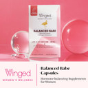 Winged Wellness Balance Babe, Hormone Balance & Estrogen Detox Supplement For Women - 100Mg Dim & Calcium D-Glucarate & Milk Thistle For Pms Bloating, Cramps, Mood & Hormonal Acne Support, 60 Capsules