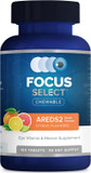 Focus Select Areds2 Based Chewable Eye Vitamin-Mineral Supplement - Areds2 Based Supplement For Eyes (180 Ct. 90 Day Supply) Citrus Flavored Areds2 Based Eye Chewable - Areds2 Low Zinc Formula
