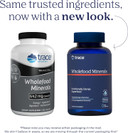 Trace Minerals Wholefood Minerals - Body & Brain Health Support Supplement - Food Health Supplement With Wildflower Bee Pollen & Atlantic Kelp - Aids Nerve Function & Digestive Health - 180 Capsules