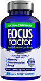 Focus Factor Adults Extra Strength, 120 Count - Brain Supplement For Memory, Concentration And Focus - Complete Multivitamin With Dmae, Vitamin D, Dha - Trusted Health Vitamins