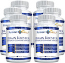 Brain Booster - Nootropic Supplement To Enhance Cognitive Function - 360 Vegan Friendly Capsules - 6 Bottles
