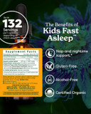 Herb Pharm Kids Certified-Organic Alcohol-Free Fast Asleep Liquid Herbal Formula, 4 Ounce