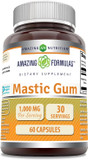 Amazing Formulas Mastic Gum 1000 Mg Per Serving 120 Capsules -(Non Gmo,Gluten Free)- Supports Gastrointestinal Health, Digestive Function, Immune Function And Oral Health