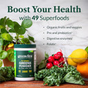 Greens First Original Greens Powder - 49 Superfoods - Organic Fruits & Veggies - Prebiotics, Probiotics & Digestive Enzymes - Antioxidant Smoothie - Dairy Free, Vegan & Non-Gmo (Berry, 30 Servings)