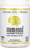 California Gold Nutrition Mem Food, Memory & Cognitive Support With Mem Blend, L-Serine, Organic Lion'S Mane And Blueberry Juice Powder, 1.12 Lb (510 G)