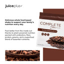 Complete By Juiceplus+ Dutch Chocolate Shakes - Plant-Based Nutrition - Whole Food Based Shake Powder With Protein, Fiber & Prebiotics - 30 Servings (2 Pouches, 15 Servings Each)