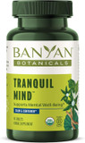 Banyan Botanicals Tranquil Mind  Organic Supplement With Guduchi, Gotu Kola & Skullcap  Supports Occasional Anxiousness & Promotes A Sense Of Calm *  90 Tablets  Non-Gmo Sustainably Sourced Vegan