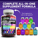Clean Nutra Melatonin Gummies 10Mg | Sleep Aid Valerian Root L-Theanine Vitamin B6 C Lemon Balm Magnesium Hibiscus Beta Carotene Saffron & Chamomile Rest Support Supplement Raspberry Flavor