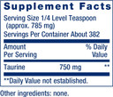 Life Extension Taurine Powder  Healthy Cardiovascular Support, Promotes Brain Health, Healthy Aging, And Muscle And Exercise Recovery  Gluten-Free, Non-Gmo, Vegetarian  300 Grams