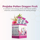 Youngevity Projoba Pollen Burst Dragon Fruit - Clean Natural Energy Supplement W/Green Tea, Pollen Extract, Glisodin® - Increase Focus, Brain Boost, Endurance, Mental Clarity (30 Sticks)