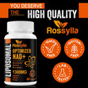 1300 Mg Liposomal Nad+ Supplement | Highest Absorption | Purest Nad Supplemet To Boost Nad+ Effetively | Boosting Nad+ Supplement For Aging Defese, Cellular Energy, Longevity | 240 Count