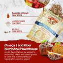 Barlean'S Organic Flax Chia Coconut Seed Blend With 2,330 Mg Omega 3 Fatty Acids, Fiber Supplement With Whole Chia Seeds And Ground Flaxseed, 12 Oz