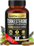 Turkesterone 840 Mg (90 Capsules)  Made In Usa - 3Rd Party Tested - 100% Pure Turkesterone Supplement For Men & Women - Ajuga Turkestanica Extract - Increase Natural Energy & Strength