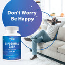 Gaba With L-Theanine Supplement 1200Mg - High Bioavailable Liposomal Gaba Supplements, 60 Capsules For Adults