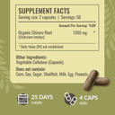 Herbamama Chicory Root Fiber Capsules - 1200Mg Chicory Root Powder For Gut Cleanse & Digestive Support - Vegan, Non-Gmo Inulin Prebiotic Fiber Supplement, 250 Caps