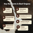Mk Supplements  Grass-Fed Beef Organs 3000 Mg, 180 Beef Organs Capsules, Multivitamin, 100% Pasture-Raised In New Zealand, 45-Day Supply, Liver, Heart, Kidney, Spleen, Pancreas
