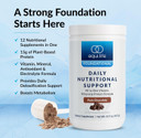 Equilife Daily Nutritional Support, All-In-One Multivitamin Meal Replacement, Pure Chocolate Flavor, 15G Plant Protein, Supports Overall Wellness Including Energy, Digestion, & Skin, 14 Servings Tub