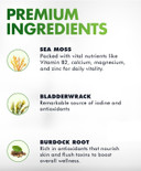 Sea Moss Gummies - Irish Sea Moss Raw Organic, Bladderwrack, Burdock Root. Contains Sea Moss Gel And Powder. Superfoods For Vegan, Keto And Dr Sebi Diet. Immune Boosting (1, Original)