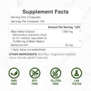 Bitter Melon With Berberine Supplement 15,000Mg Per Serving, 300 Capsules | 15:1 Wild Bitter Melon Fruit Extract & Berberine Hcl | Third Party Tested | Plant Based, Non-Gmo