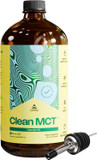 Levelup Clean Mct Oil - 100% Caprylic C8 For Energy, Focus, Gut Health, Brain Superfuel - Keto Supplement For Ketogenic Coffee And Ketones - Non-Gmo (32 Oz Glass Bottle)