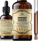 Iodine Drops  Natural Iodine Liquid From Sea Kelp  Thyroid Supplement For Energy, Digestion & Immune Support  Organic Non-Gmo Formula  4 Fl Oz