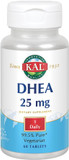 Kal Dhea Vegetarian Tablets, 25 Mg, 60 Count