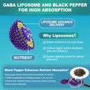 Gaba Supplement - 1000 Mg Liposomal Form For Optimal Absorption,Gaba With L-Theanine, Magnesium Glycinate, 5Htp, Vitamin D3 For Brain Calm, Mood, Zzz Better - Melatonin-Free 120 Softgels