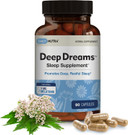 Deep Dreams ~ Natural Sleep Supplement - Promotes Deep, Restful Sleep - Blend Of Melatonin, L-Tryptophan, Apigenin, Valerian, Chamomile, & Passionflower (90 Capsules)
