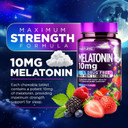 Built By Nature Melatonin 10Mg Chewables  Max Strength Melatonin - Fast Dissolve Chews For Adults  Drug-Free Sleep Aid Supplement - Vegan, Non-Gmo, Gluten-Free  Berry Flavor - 120 Chewable Tablets