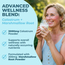 Vital Colostrum Powder For Gut And Immune Support High Igg Content Grass-Fed Bovine Source Organic Colostrum,Unflavored Powder, Non-Gmo,Gluten-Free, Made In Usa - 60 Servings