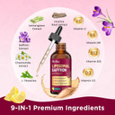Liposomal Saffron Supplements - 88.5Mg Saffron Extract Liquid Drops With L-Theanine, Chamomile, Vitamin C, B6, B12 & D3 For Antioxidant, Immune, Mood, Energy, Focus & Sleep - 2 Fl Oz Lemon Flavor